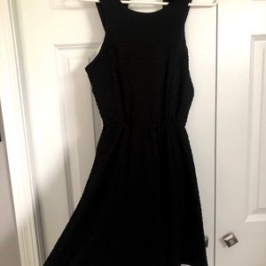 Black textured dress